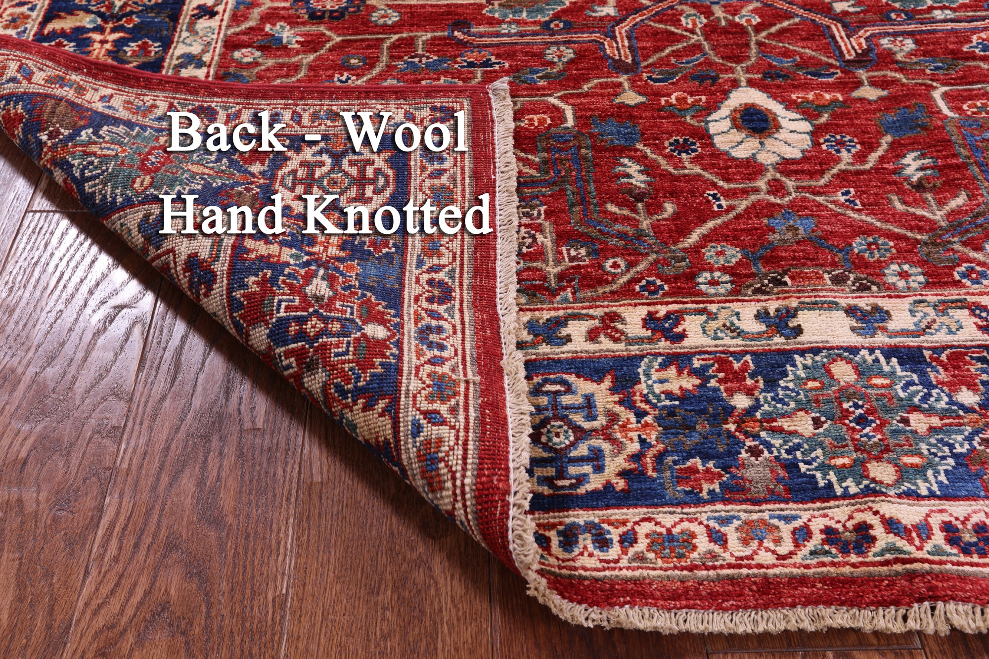 Persian Fine Serapi Hand Knotted Wool Rug - 5' 1" X 7' 4" - Golden Nile