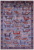 Persian Fine Serapi Hand Knotted Wool Rug - 4' 11" X 7' 0" - Golden Nile