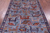 Persian Fine Serapi Hand Knotted Wool Rug - 4' 11" X 7' 0" - Golden Nile