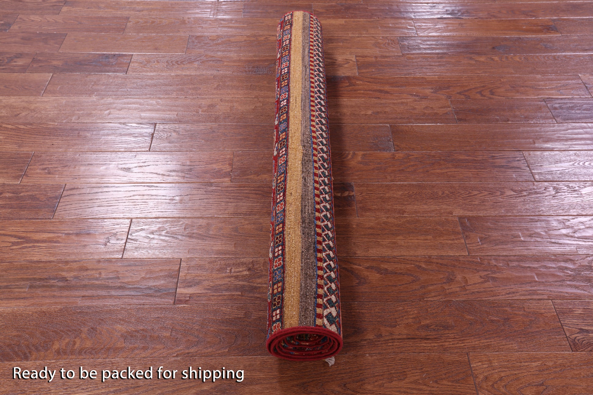Khorjin Persian Gabbeh Handmade Wool Rug - 4' 0" X 6' 1" - Golden Nile
