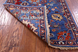 Blue Persian Fine Serapi Handmade Wool Runner Rug - 2' 6" X 8' 2" - Golden Nile