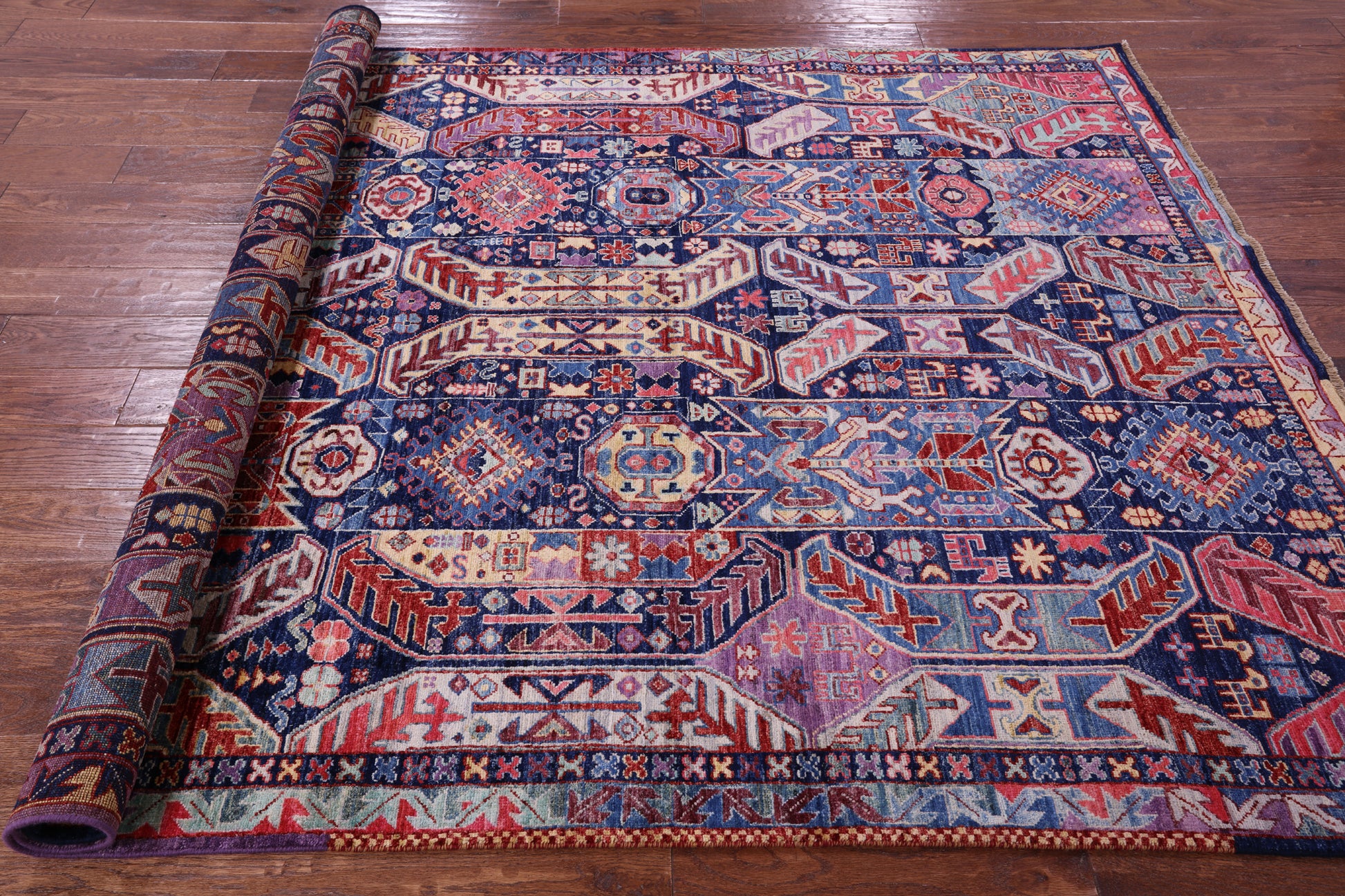 Persian Fine Serapi Handmade Wool Rug - 6' 0" X 7' 10" - Golden Nile