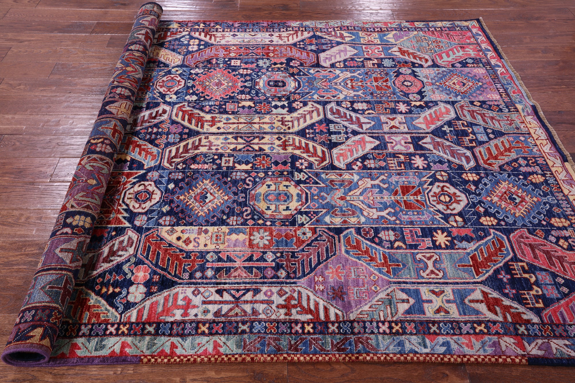Persian Fine Serapi Handmade Wool Rug - 6' 0" X 7' 10" - Golden Nile