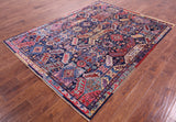 Persian Fine Serapi Handmade Wool Rug - 6' 0" X 7' 10" - Golden Nile