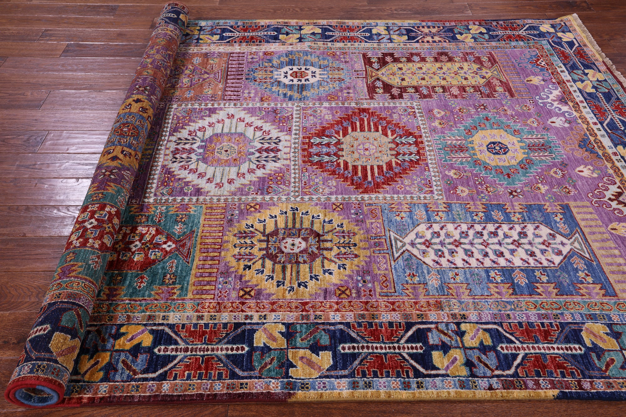 Persian Fine Serapi Hand Knotted Wool Rug - 6' 2" X 8' 8" - Golden Nile