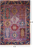 Persian Fine Serapi Hand Knotted Wool Rug - 6' 2" X 8' 8" - Golden Nile