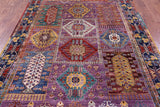 Persian Fine Serapi Hand Knotted Wool Rug - 6' 2" X 8' 8" - Golden Nile