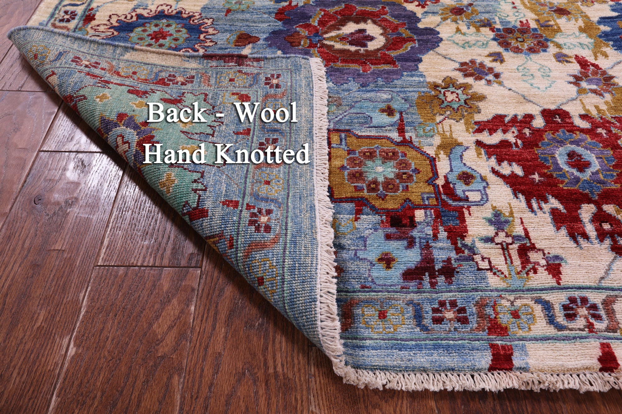 Square Persian Fine Serapi Hand Knotted Wool Rug - 5' 9" X 5' 9" - Golden Nile