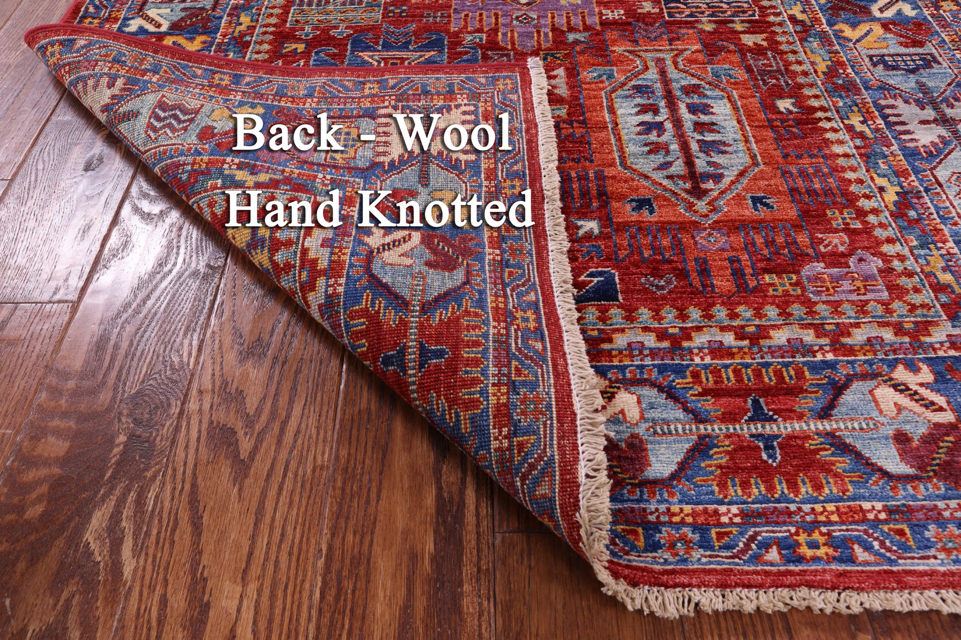 Persian Fine Serapi Hand Knotted Wool Rug - 4' 0" X 5' 11" - Golden Nile
