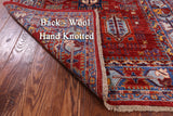Persian Fine Serapi Hand Knotted Wool Rug - 4' 1" X 5' 9" - Golden Nile