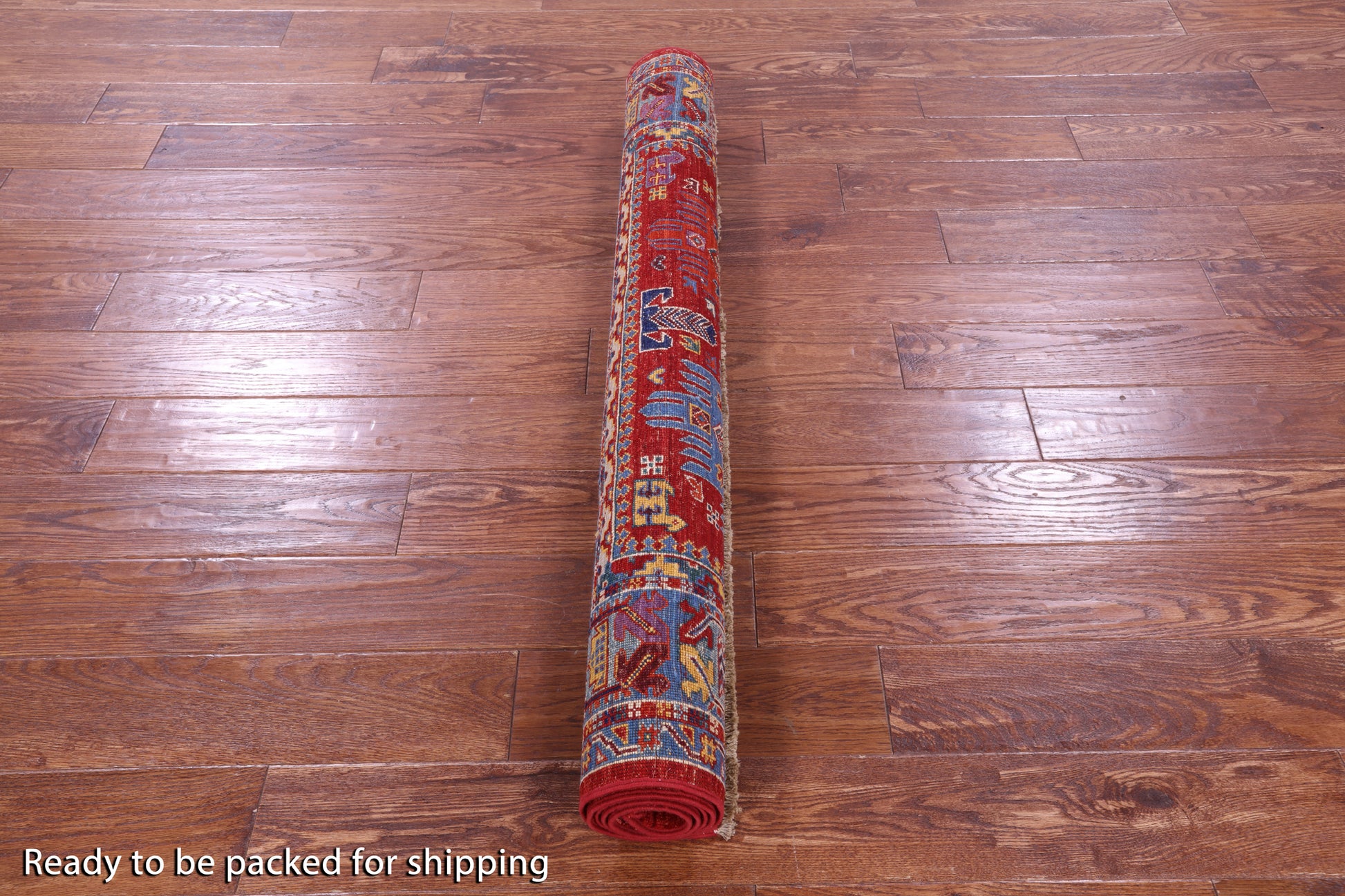 Persian Fine Serapi Hand Knotted Wool Rug - 4' 1" X 5' 9" - Golden Nile