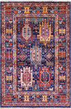 Persian Fine Serapi Hand Knotted Wool Rug - 3' 11" X 6' 0" - Golden Nile