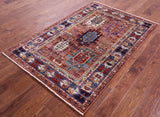 Persian Fine Serapi Handmade Wool Rug - 3' 11" X 5' 11" - Golden Nile
