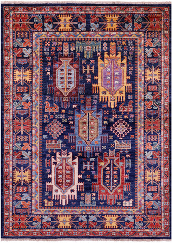 Persian Fine Serapi Hand Knotted Wool Rug - 4' 2