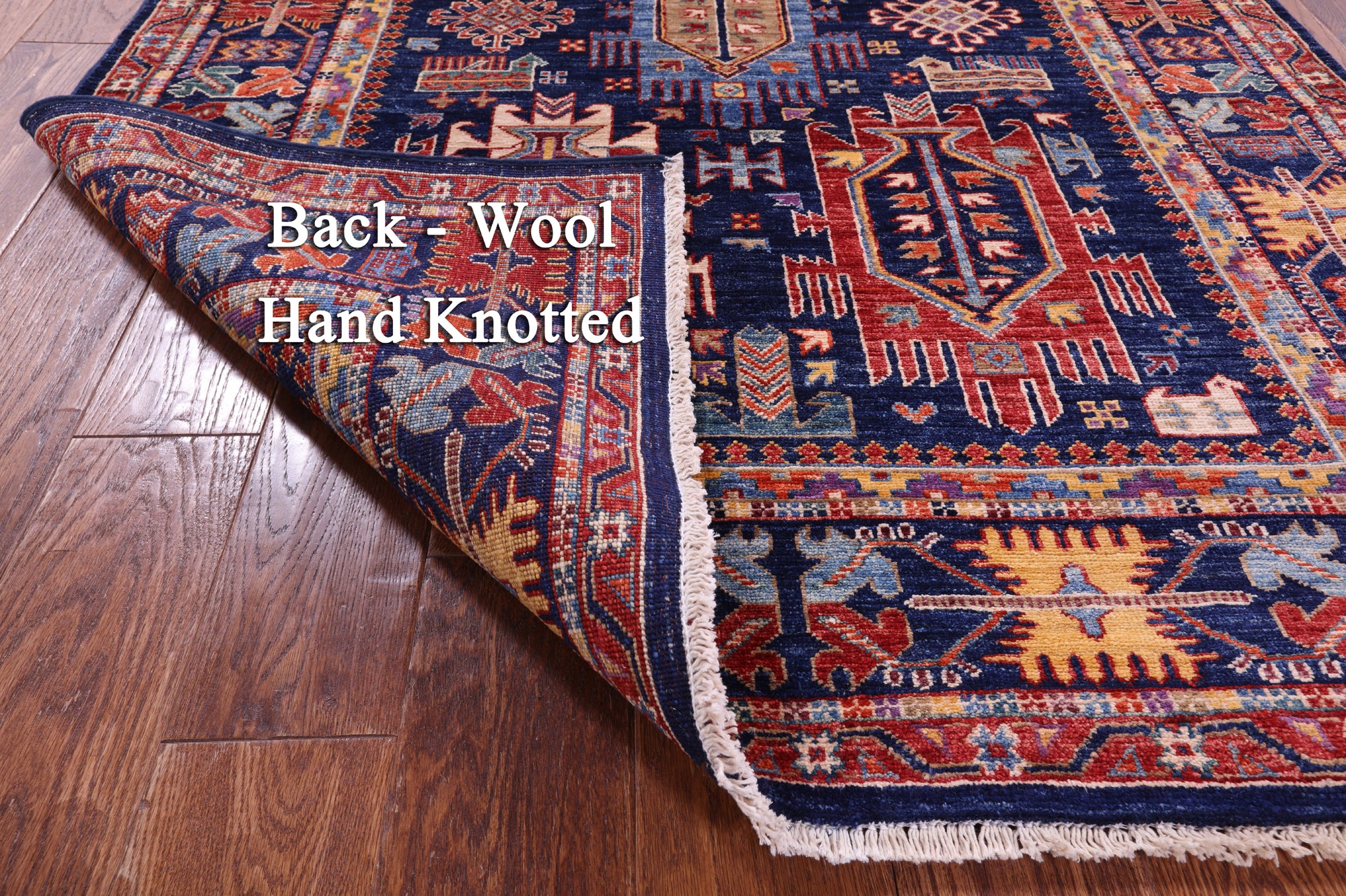 Persian Fine Serapi Hand Knotted Wool Rug - 4' 2" X 6' 0" - Golden Nile