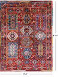 Persian Fine Serapi Hand Knotted Wool Rug - 3' 8" X 4' 11" - Golden Nile