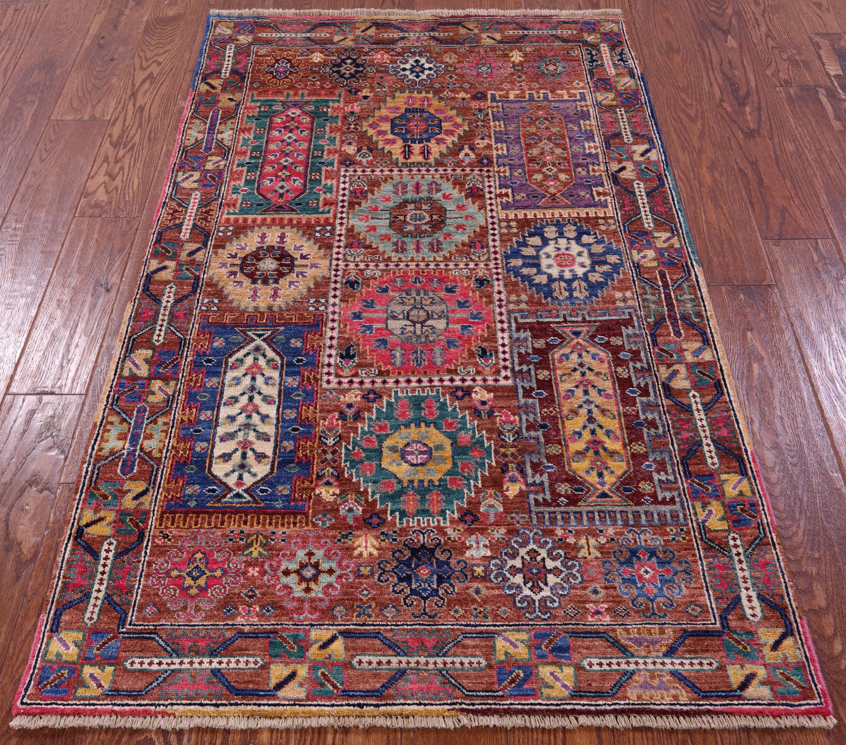 Persian Fine Serapi Hand Knotted Wool Rug - 3' 3" X 5' 5" - Golden Nile