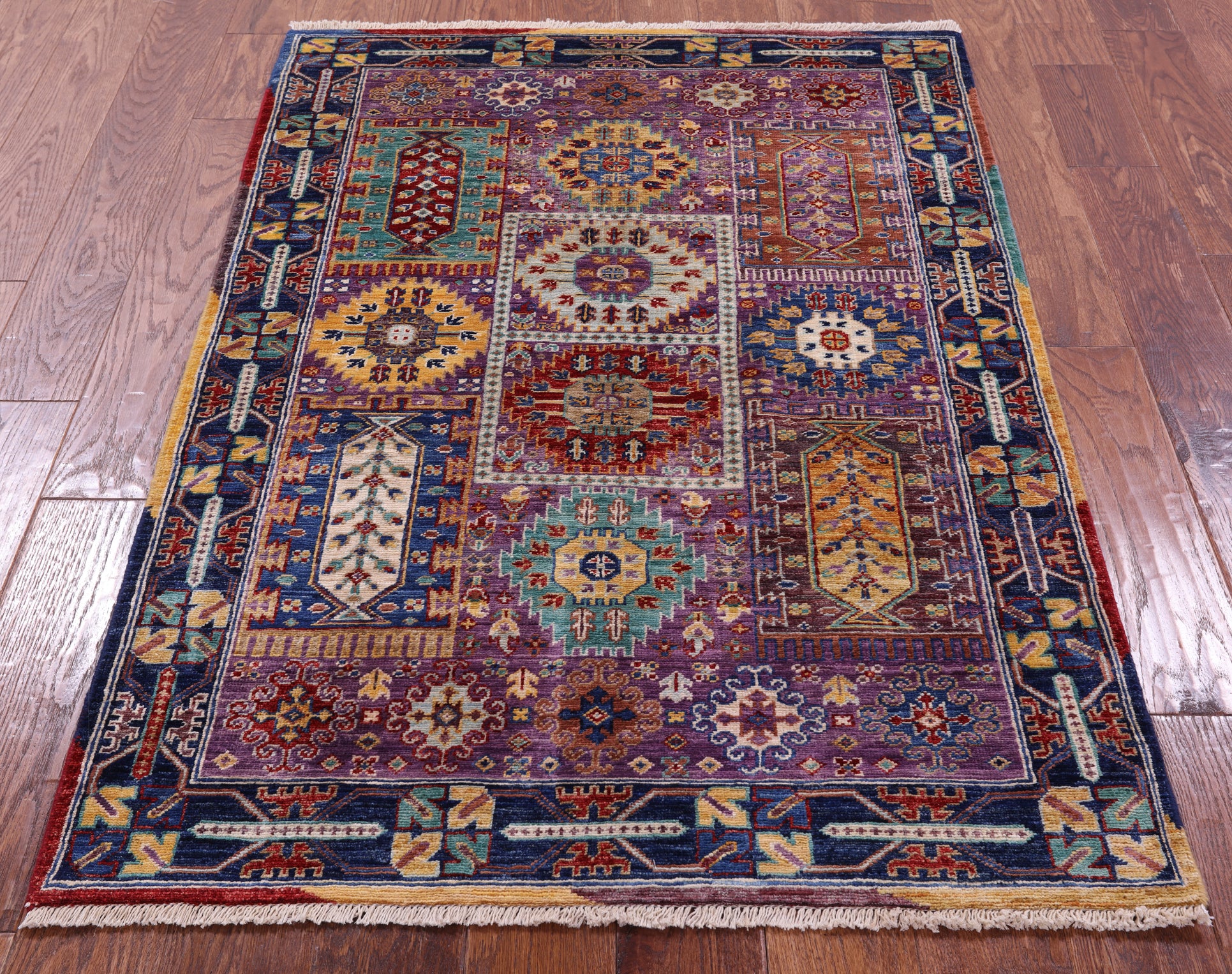 Persian Fine Serapi Hand Knotted Wool Rug - 3' 5" X 5' 0" - Golden Nile