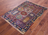 Persian Fine Serapi Hand Knotted Wool Rug - 3' 5" X 5' 0" - Golden Nile