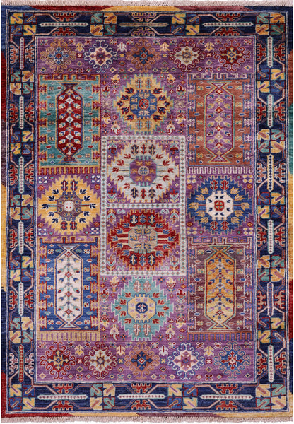 Persian Fine Serapi Hand Knotted Wool Rug - 3' 5" X 5' 0" - Golden Nile