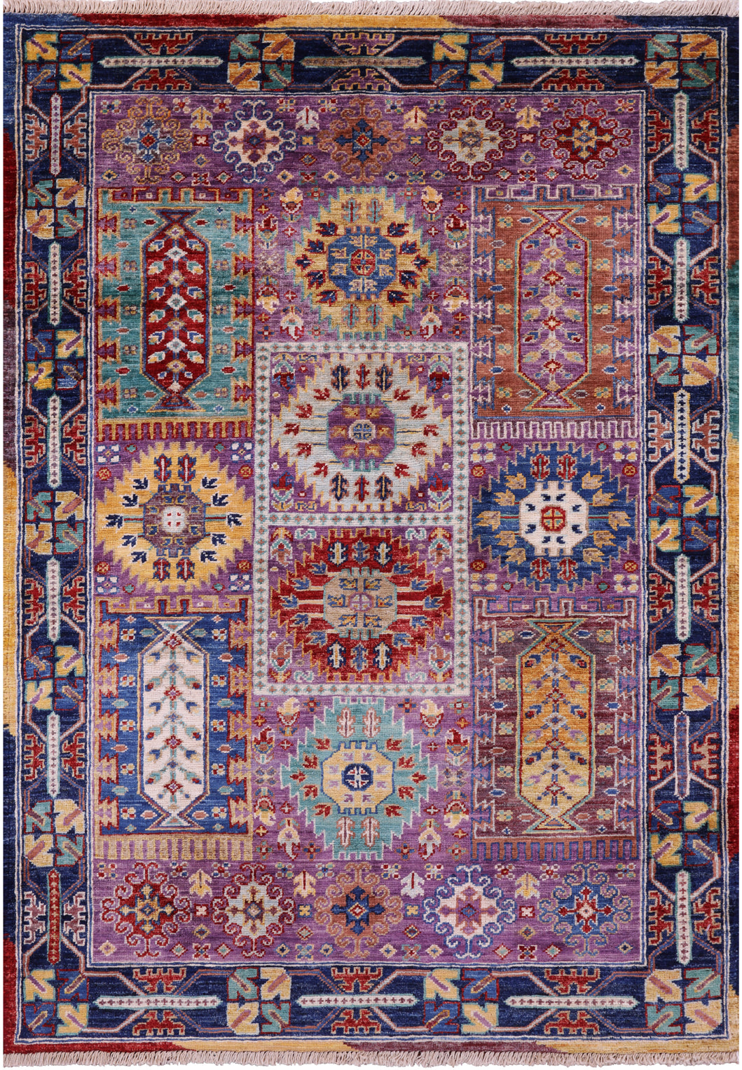 Persian Fine Serapi Hand Knotted Wool Rug - 3' 5" X 5' 0" - Golden Nile