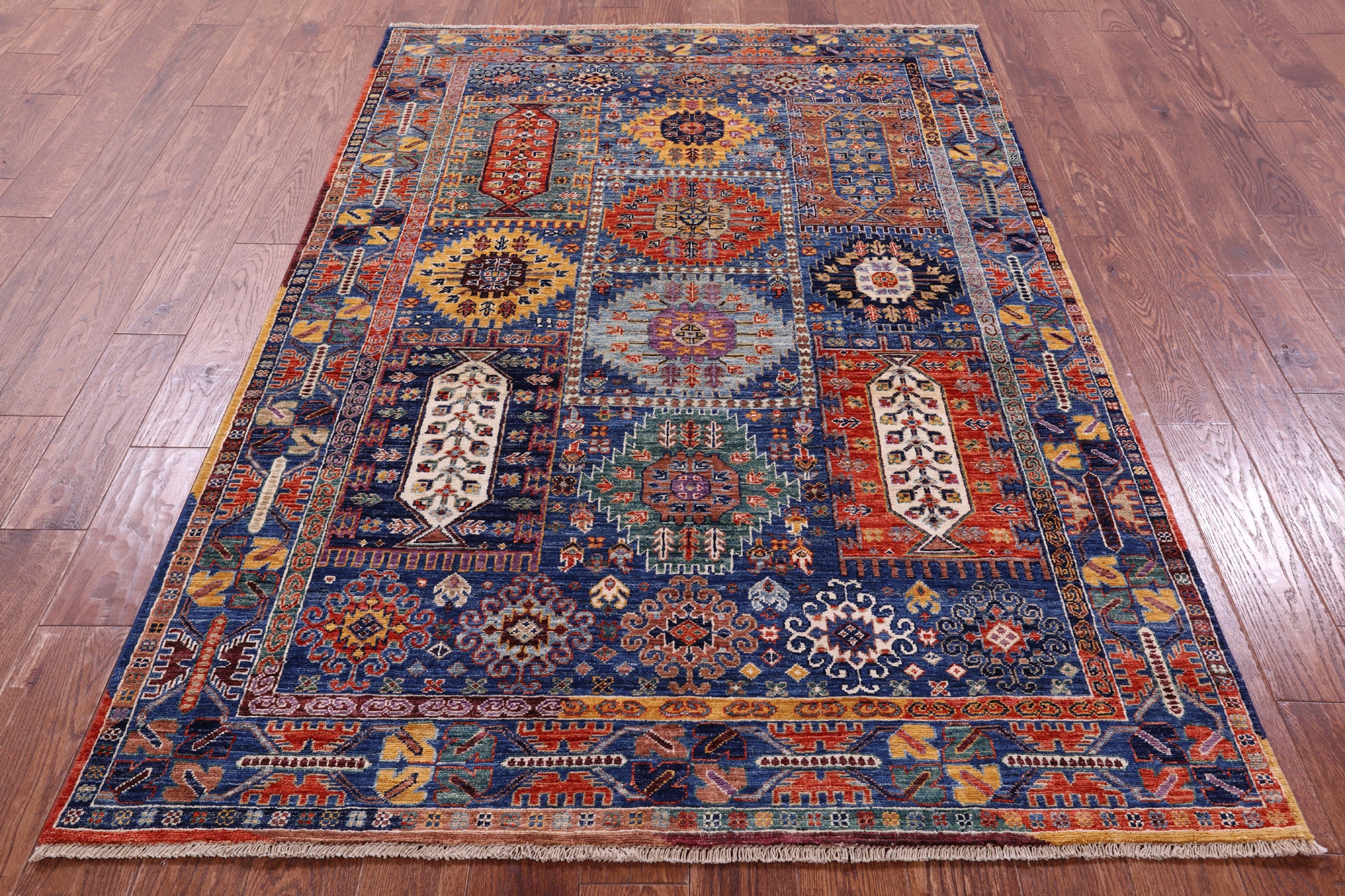 Persian Fine Serapi Handmade Wool Rug - 4' 11" X 7' 3" - Golden Nile