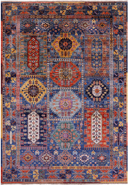 Persian Fine Serapi Handmade Wool Rug - 4' 11" X 7' 3" - Golden Nile