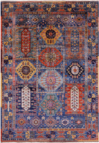 Persian Fine Serapi Handmade Wool Rug - 4' 11