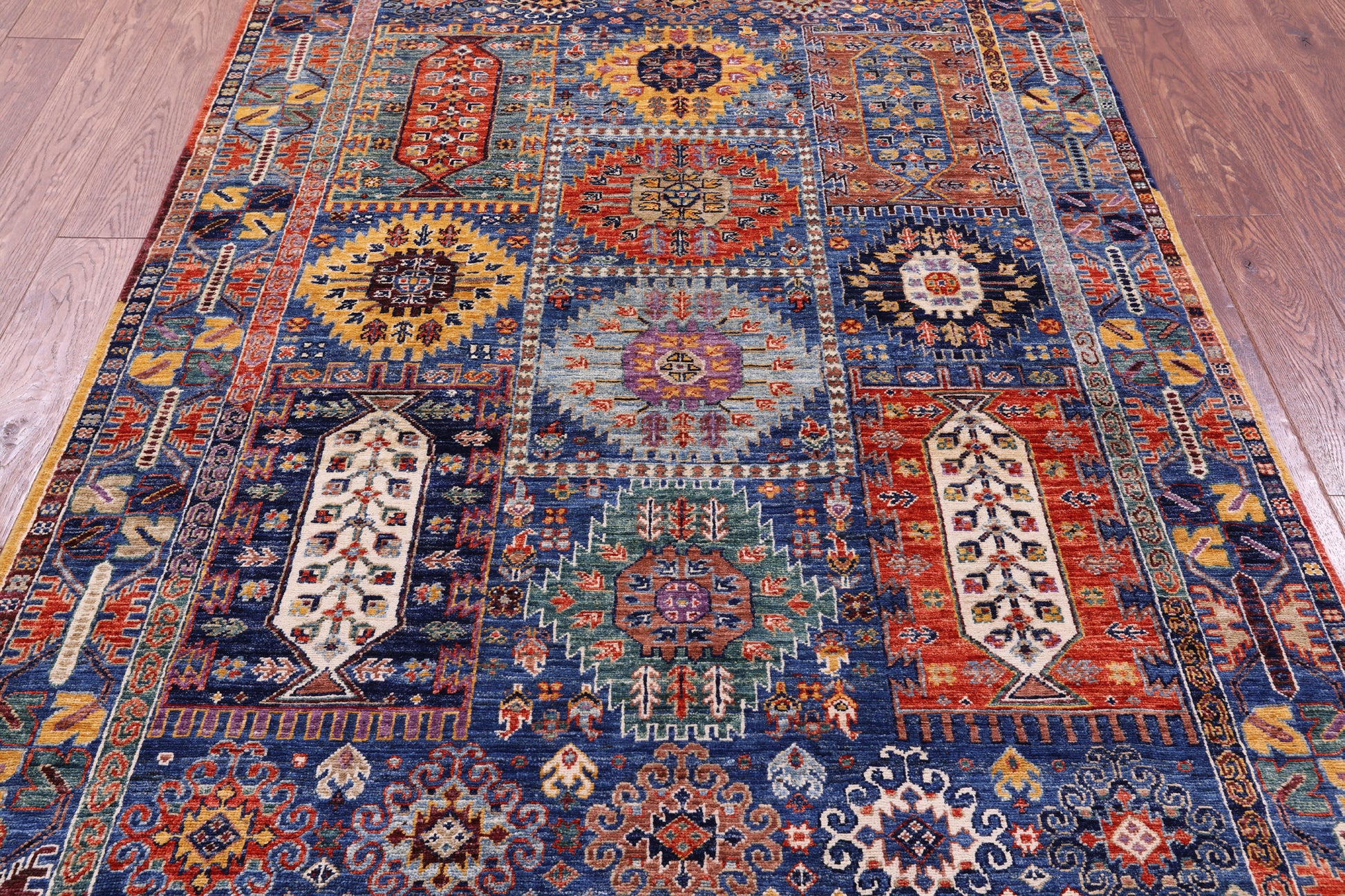 Persian Fine Serapi Handmade Wool Rug - 4' 11" X 7' 3" - Golden Nile