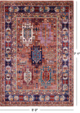 Persian Fine Serapi Hand Knotted Wool Rug - 5' 0" X 7' 1" - Golden Nile