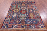 Persian Fine Serapi Hand Knotted Wool Rug - 5' 0" X 6' 9" - Golden Nile