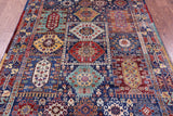 Persian Fine Serapi Hand Knotted Wool Rug - 5' 0" X 6' 9" - Golden Nile