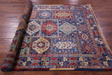 Persian Fine Serapi Hand Knotted Wool Rug - 5' 0" X 6' 9" - Golden Nile