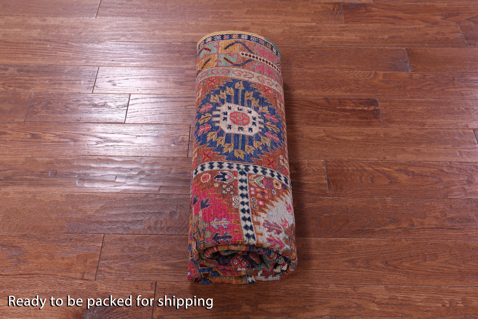 Persian Fine Serapi Handmade Wool Rug - 4' 11" X 6' 9" - Golden Nile