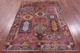 Persian Fine Serapi Handmade Wool Rug - 4' 11" X 6' 9" - Golden Nile