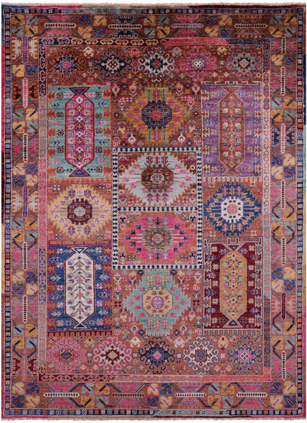 Persian Fine Serapi Handmade Wool Rug - 4' 11" X 6' 9" - Golden Nile