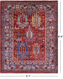 Persian Fine Serapi Hand Knotted Wool Rug - 5' 1" X 6' 6" - Golden Nile