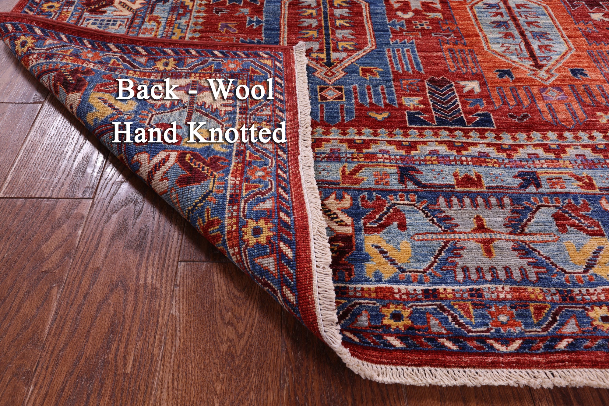 Persian Fine Serapi Hand Knotted Wool Rug - 5' 1" X 6' 6" - Golden Nile