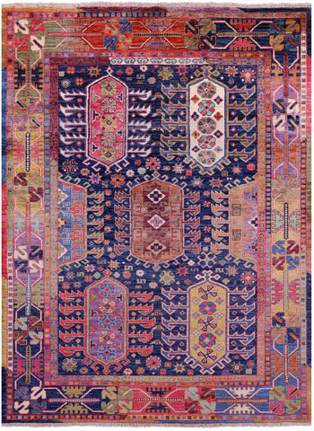 Persian Fine Serapi Handmade Wool Rug - 4' 10