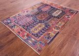 Persian Fine Serapi Handmade Wool Rug - 4' 10" X 6' 9" - Golden Nile