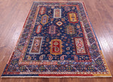Persian Fine Serapi Handmade Wool Rug - 4' 10" X 7' 5" - Golden Nile