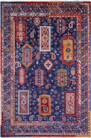 Persian Fine Serapi Handmade Wool Rug - 4' 10