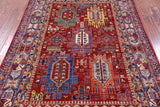 Persian Fine Serapi Hand Knotted Wool Rug - 4' 9" X 6' 9" - Golden Nile
