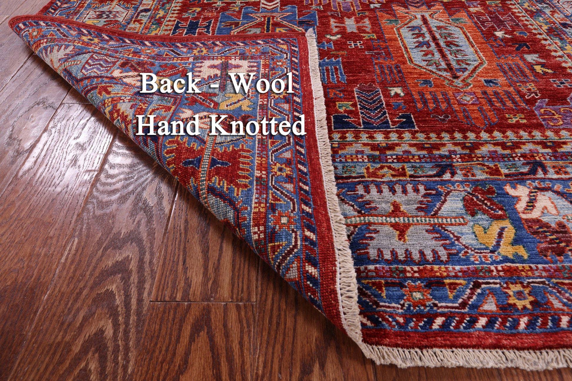 Persian Fine Serapi Hand Knotted Wool Rug - 4' 9" X 6' 9" - Golden Nile