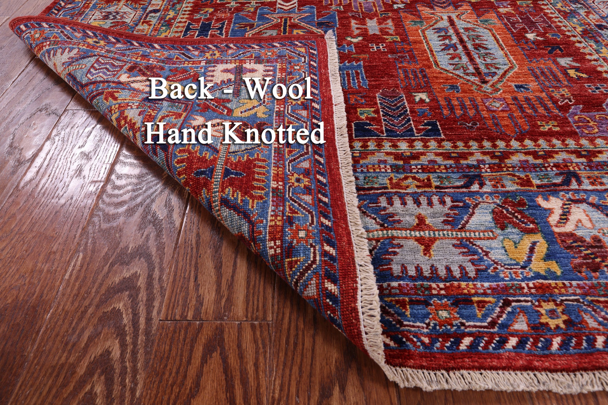 Persian Fine Serapi Hand Knotted Wool Rug - 4' 9" X 6' 9" - Golden Nile