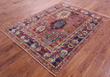 Persian Fine Serapi Handmade Wool Rug - 4' 11" X 6' 8" - Golden Nile