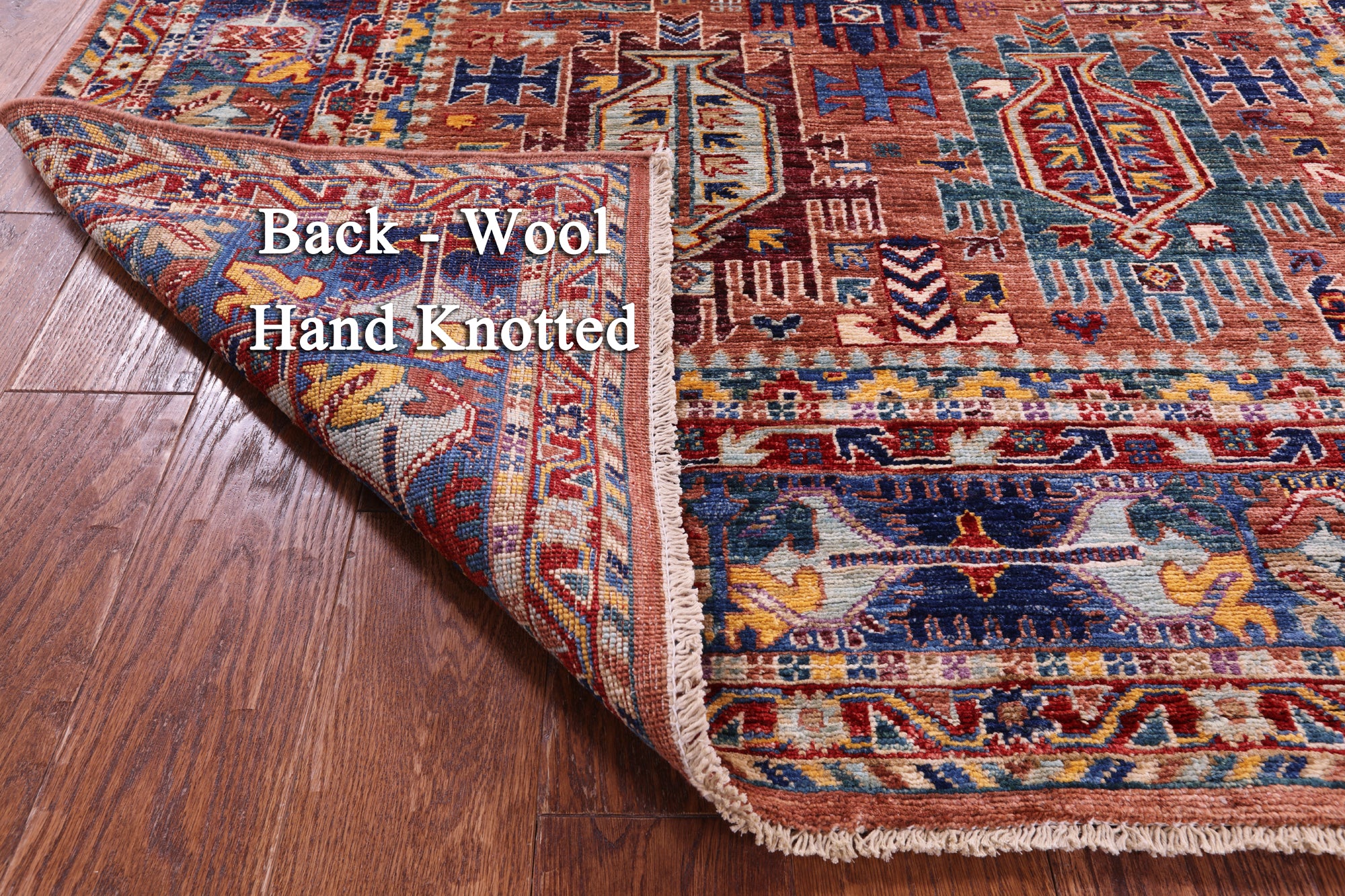Persian Fine Serapi Handmade Wool Rug - 4' 11" X 6' 8" - Golden Nile
