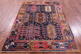 Persian Fine Serapi Handmade Wool Rug - 5' 0" X 6' 11" - Golden Nile