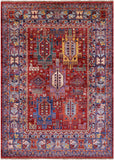 Persian Fine Serapi Hand Knotted Wool Rug - 4' 11" X 6' 9" - Golden Nile