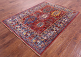 Persian Fine Serapi Hand Knotted Wool Rug - 4' 11" X 6' 9" - Golden Nile